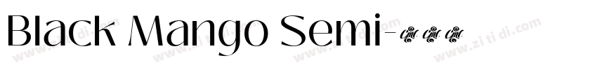 Black Mango Semi字体转换